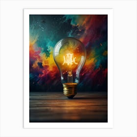 Light Bulb Art Print