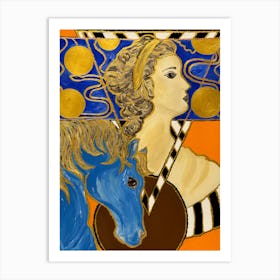 Aphrodite And The Horse Art Print