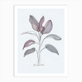 Plant In A Pot 1 Art Print