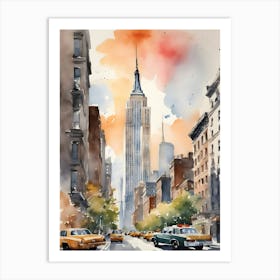 New York City Watercolor 3 Art Print
