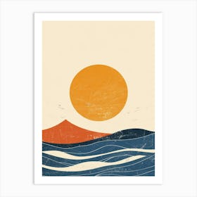 Sunset Over The Ocean 35 Art Print