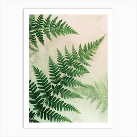 Pattern Poster Netted Chain Fern 1 Art Print