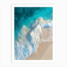 Aerial View Of A Beach 28 Art Print