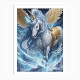 Unicorn With Wings Art Print