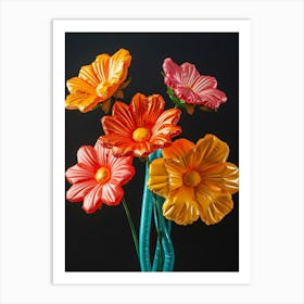 Bright Inflatable Flowers Marigold 2 Art Print