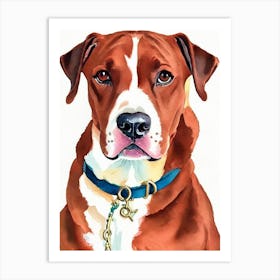 Vizsla 3 Watercolour Dog Art Print