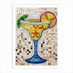 Margarita Mosaic Art Print