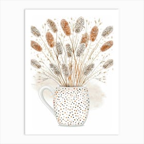 Autumn Flowers In A Mug Art Print