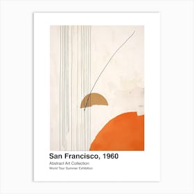 World Tour Exhibition, Abstract Art, San Francisco, 1960 9 Art Print