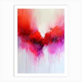 Heart Of Red Art Print