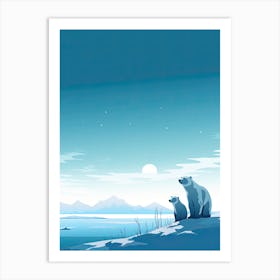 Tundra Tribe; Polar Bear Family In Canvas Art Print
