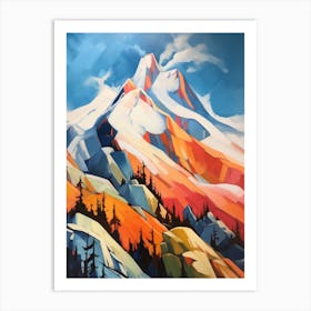 Mount Washington Usa 3 Mountain Painting Art Print