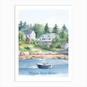 Maine New Jersey Art Print