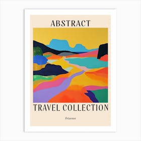 Abstract Travel Collection Poster Botswana 1 Art Print