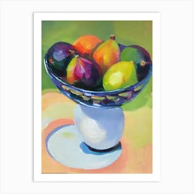 Fig Bowl Of fruit Art Print