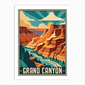 Grand Canyon National Park Vintage Art Print