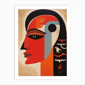 Woman'S Face 38 Art Print