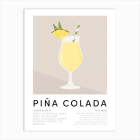 Pina Colada No.1 Art Print