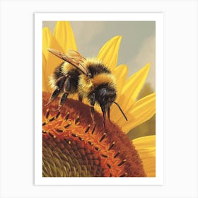 Bumblebee Storybook Illustration 10 Art Print