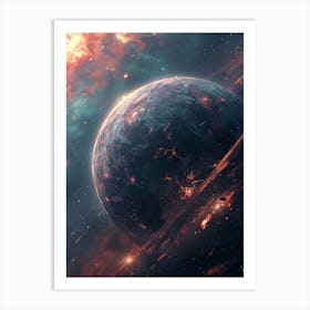 Planet In Space 1 Art Print