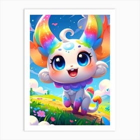 Rainbow Unicorn Art Print