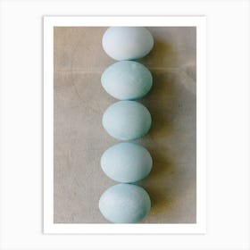Blue Eggs 1 Art Print