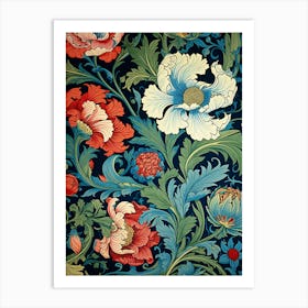 Floral Wallpaper 37 Art Print