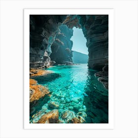 Caves In Greece 1 Art Print