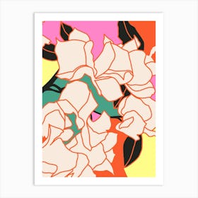Pink Bougainvillea Essence Art Print