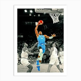 Giannis Antetokounmpo Of The Greece Mens National Team Art Print