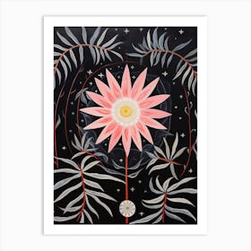 Edelweiss 4 Hilma Af Klint Inspired Flower Illustration Art Print