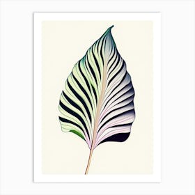 Hosta Leaf Abstract 5 Art Print