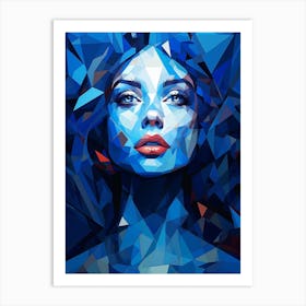 Abstract Geometric Lady 7 Art Print