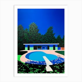 Hiroshi Nagai - Swimming Pool, City Pop Art Print