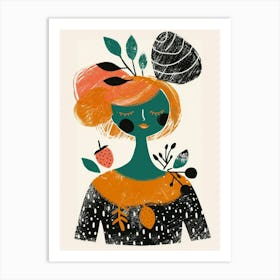 Illustration Of A Woman 14 Art Print