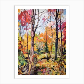 Autumn Gardens Painting Jardin Botanique De Montral Canada 4 Art Print