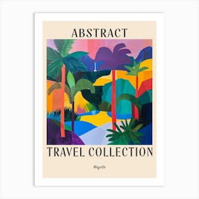 Abstract Travel Collection Poster Mayotte 4 Art Print