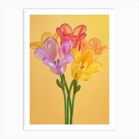 Dreamy Inflatable Flowers Freesia 3 Art Print