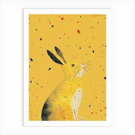 Yellow Rabbit 4 Art Print