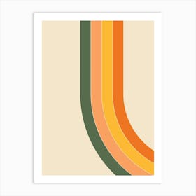 Rainbow Stripes Art Print