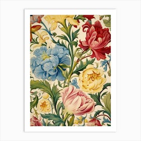 Floral Wallpaper 65 Art Print