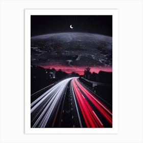 Traffic Road To Sky Earth Art Print