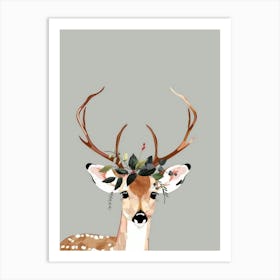 Deer Print 3 Art Print