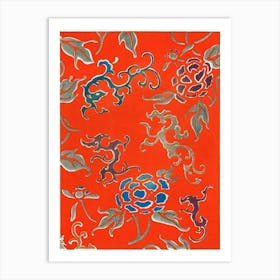 Floral Illustration From Bijutsu Sekai, Watanabe Seitei Art Print