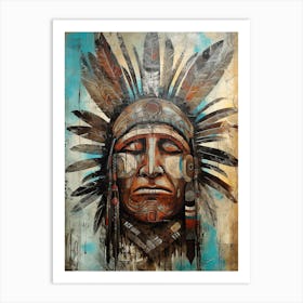 Tribal Harmony: Capturing Indigenous Art and Beauty Art Print