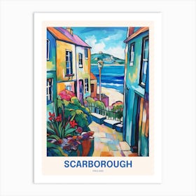 Scarborough England 3 Uk Travel Poster Art Print