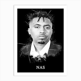 Nas Rapper Portrait Art Print