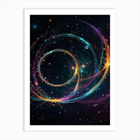 Abstract Space Background Art Print