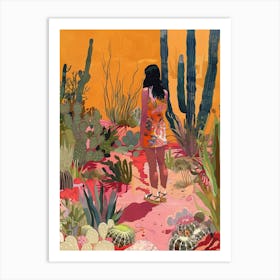 In The Garden Desert Botanical Gardens Usa 2 Art Print