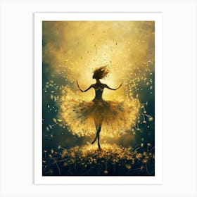 Dandelion ballerina 4 Art Print